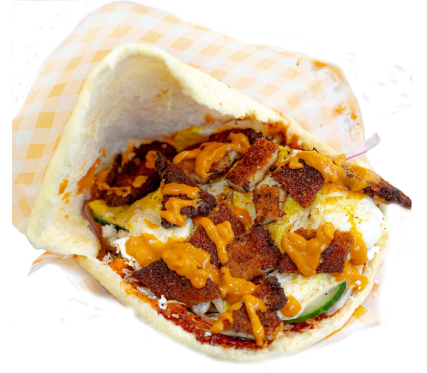 Batbout Poulet Pané